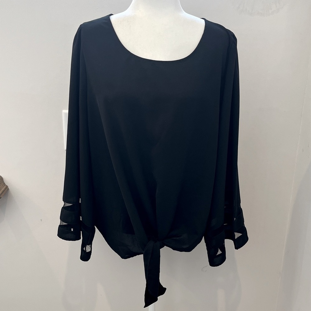 Elegant Black Women's Top Size XL